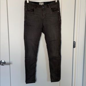 Jolt Gray Stretchy Jeans. Size 8/29W.
